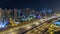 Fantastic rooftop skyline of Dubai marina timelapse.