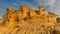 Fantastic sandstone rocks with beautiful shapes in Bolnuevo.