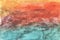 Fantastic seascape. Sea and sunset. Encaustic wax art hand drawing. Beautiful illustration, waxy background modern