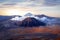 Fantastic sunrise on the Bromo volcano. Indonesia. The island of Java