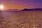 Fantastic sunrise in the desert