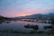 Fantastic sunset view of Boats in Beautiful Marina of Villasimius