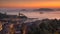 Fantastic tallship in Lerici`s gulf in the sunset