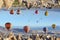 Fantastic turned upside down landscape in Cappadocia, Turkey