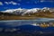 Fantastic view of abruzzo landscape in the national park of Gran Sasso and Monti della Laga