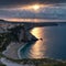 Fantastic view of the dark overcast sky. Dramatic and picturesque morning scene. Location: cape Capo Zafferano. Island