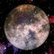 Fantastic view of moon. Solar system. Elements of this image furnished by NASA