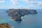 Fantastic view of a rocky uninhabited island Ilheu da Cal from Ponta da Calheta, Porto Santo, Madeira, Portugal