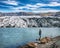 Fantastic view on Solheimajokull glacier