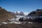 Fantastic view on Solheimajokull glacier in Katla Geopark on Icelandic Atlantic South Coast. Location: South glacial tongue of