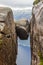 Fantastic views of the evening mountains during sunset. Dramatic and picturesque scene. Location: Lysefjorden, Kjerag,