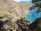 Fantastic views of the Lycian Trail along the top of a mountain range off the Mediterranean coast.