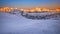 Fantastic winter landscape, Passo Giau with famous Ra Gusela, Nu