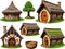 Fantastical and cuteness dwarf and hobbit house