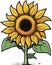 Fantastical and lovely sunflower spring summer art