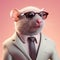 Fantastical Rat: A Photorealistic Portrait Of A Suave And Charming Rodent