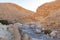 Fantastically beautiful landscape in the national nature reserve - Red Canyon in the rays of the setting sun, near the city of