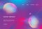 Fantasy abstract background with geometric colorful dynamic shapes. . Vector eps 10. Landing page template for web design elements