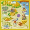 Fantasy adventure map for cartography with colorful doodle hand draw illustration in desert land