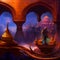 Fantasy Arabian night scene