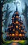 Fantasy Art Realistic Witch Place Environment By Stunning Mystical Buildings