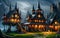 Fantasy Art Realistic Witch Place Environment By Stunning Mystical Buildings