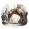 Fantasy Cave Illustration With Realistic Landscapes And Tonal Colors