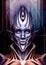 Fantasy character close up, alien, space elf, humanoid with big eye