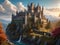Fantasy Citadel: Misty Daylight Scene