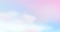 Fantasy cloudy sky with soft blue pink tints. Unicorn fantasy wallpaper with subtle holographic tints. Abstract modern gradient