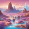 Fantasy Concept Art The Crystal Desert\\\'s Luminescent Ecosystem seq 3 of 29