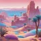 Fantasy Concept Art The Crystal Desert\\\'s Luminescent Ecosystem seq 5 of 29