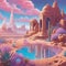 Fantasy Concept Art The Crystal Desert\\\'s Luminescent Ecosystem seq 6 of 29