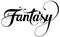 Fantasy - custom calligraphy text