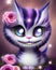 Fantasy Cute Kawaii baby Cheshire cat kitten