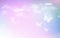 Fantasy dreaming sky with low poly butterflies in pastel color background. Hologram heaven rainbow and magic colorful cloudscape