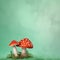 Fantasy enchanted fairy tale forest with magical Mushrooms.Background