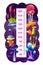 Fantasy fairy magic mushrooms, kids height chart