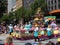 Fantasy floats ` Cupcake Christmas ` perform in the 2018 Credit Union Christmas Pageant parade.