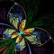 Fantasy fractal butterfly, flower, floral pattern