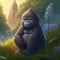Fantasy gorilla from fairy tales