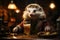 Fantasy Hedgehog Enjoying a Pub Setting