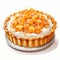 Fantasy Illustration Of Caramel Topped Pie With Realistic Colors