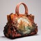 Fantasy Landscapes Handbag - Sculpted, Airbrush Art With Realistic Renderings