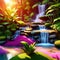 Fantasy Lush Tropical Paradise with Waterfall 18