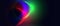 Fantasy neon glitch illuminated three moons in green blue and red colors on dark starry background