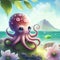 Fantasy octopus from fairy tales