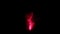 Fantasy red magic smoke fire effects in the dark with sparkling shinning particle and spiral curve line