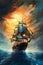 Fantasy Royal Sail Ship on Epic Seas