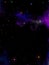 Fantasy space nebula wallpaper, violet mist with shiny stars